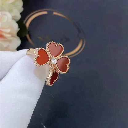 [Perla Lux]SWEET CLOVER CARNELIAN RING