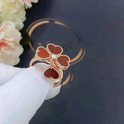 [Perla Lux]SWEET CLOVER CARNELIAN RING