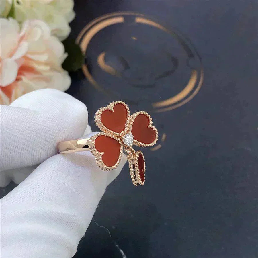 [Perla Lux]SWEET CLOVER CARNELIAN RING