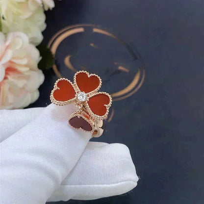 [Perla Lux]SWEET CLOVER CARNELIAN RING