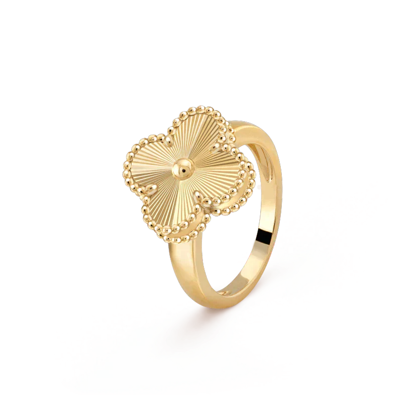 [Perla Lux]CLOVER GOLD RING