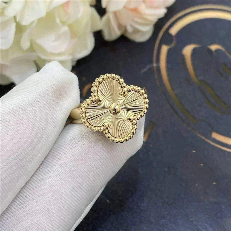 [Perla Lux]CLOVER GOLD RING