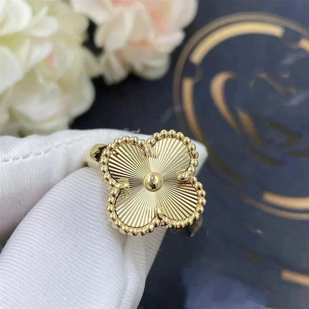 [Perla Lux]CLOVER GOLD RING
