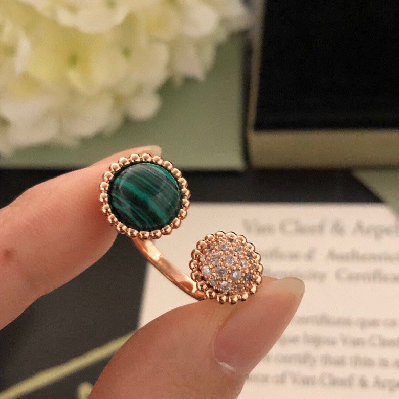 [Perla Lux]PERLEE COULEURS DIAMOND ROSE GOLD BETWEEN THE FINGER RING