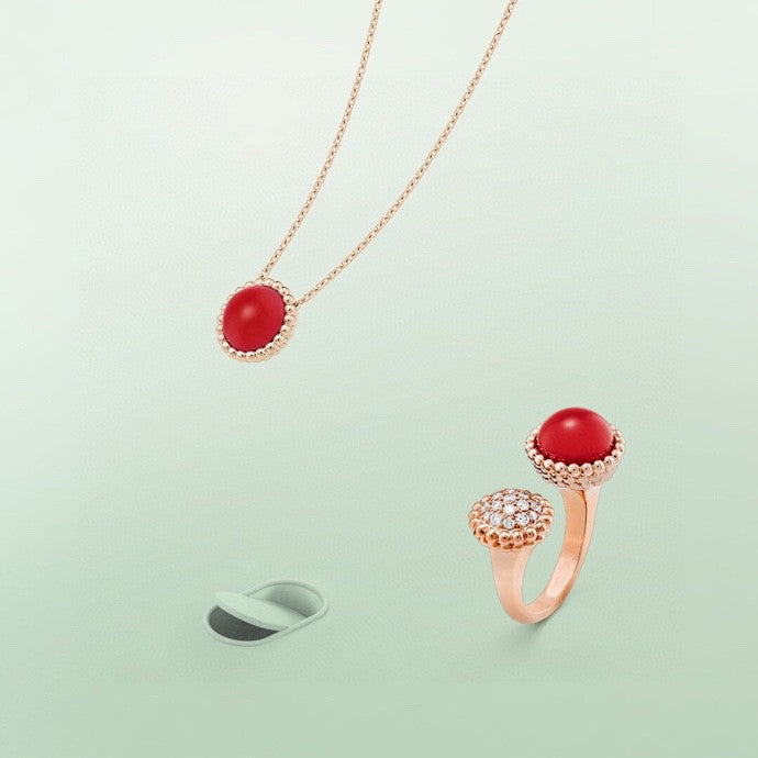 [Perla Lux]PERLEE COULEURS DIAMOND ROSE GOLD BETWEEN THE FINGER RING