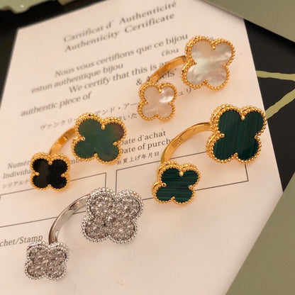 [Perla Lux]CLOVER BETWEEN THE FINGER RING