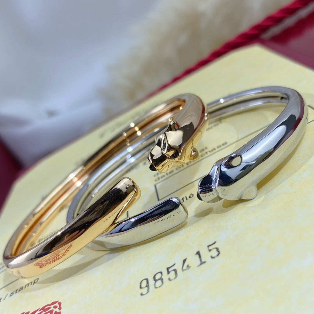 [Perla Lux]PANTHERE SILVER OPEN BRACELET