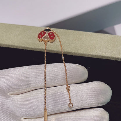[Perla Lux]LUCKY SPRING 1 MOTIF PINK GOLD BRACELET