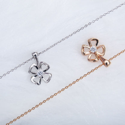 [Perla Lux]FIOREVER NECKLACE DIAMOND CENTER