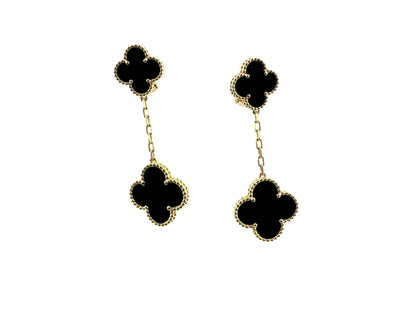 [Perla Lux]CLOVER 2 MOTIFS  EARRINGS (MULTIPLE CHOICESC