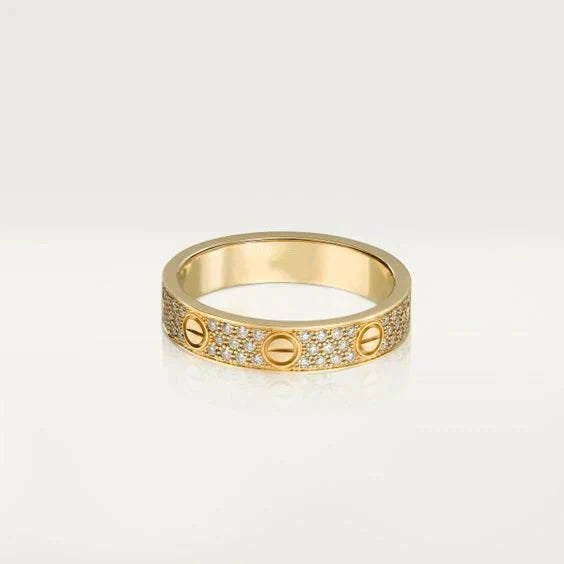 [Perla Lux]LOVE RING 3.6MM DIAMOND PAVED