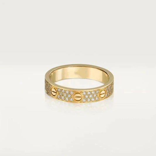 [Perla Lux]LOVE RING 3.6MM DIAMOND PAVED
