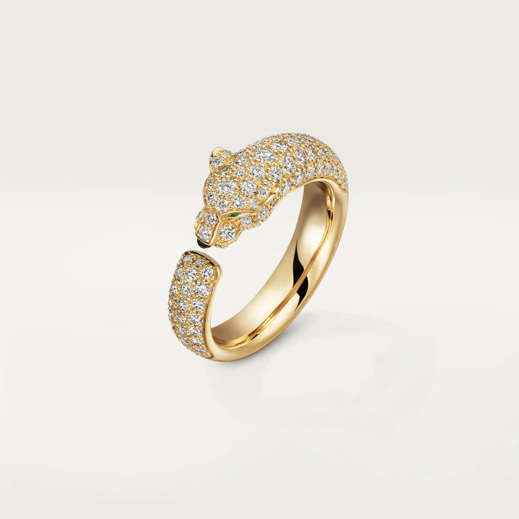 [Perla Lux]PANTHERE PINK GOLD DIAMOND RING