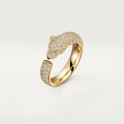 [Perla Lux]PANTHERE PINK GOLD DIAMOND RING