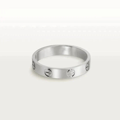 [Perla Lux]LOVE RING 4MM 1 DIAMOND SILVER