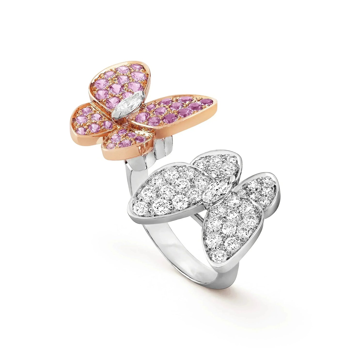 [Perla Lux]TWIN BUTTERFLY DIAMOND RING
