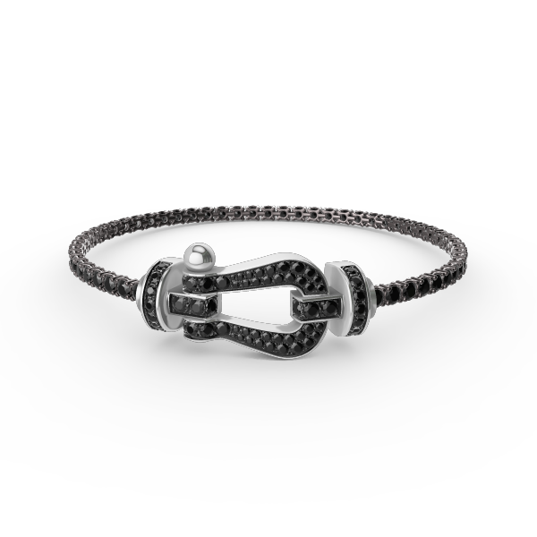 [Perla Lux]FORCE  LARGE HORSESHOE FULL DIAMOND TENNIS BRACELET